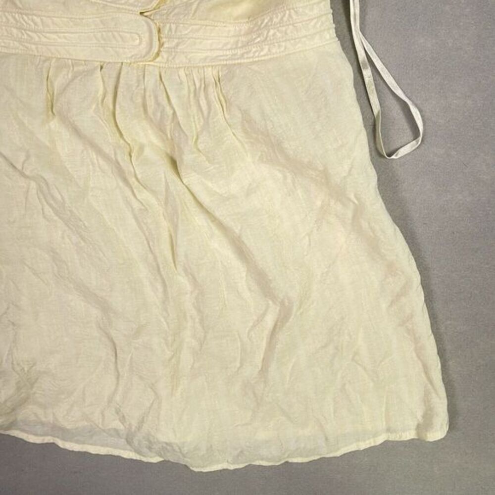 BCBG Ten Novelty Top Woman Ivory Small Blouse Semi Shear‎ Lagenlook - Picture 4 of 10